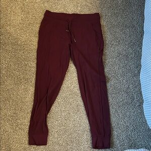 LULULEMON Burgundy Jogger Pants